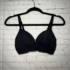 ✨Lively Black Bralette Wireless‎ Lightly Lined Comfort Bra Size 34B